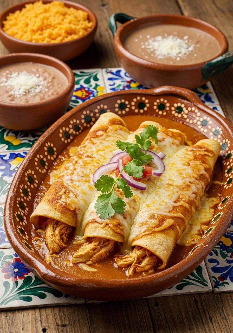 N38 Chicken Enchiladas