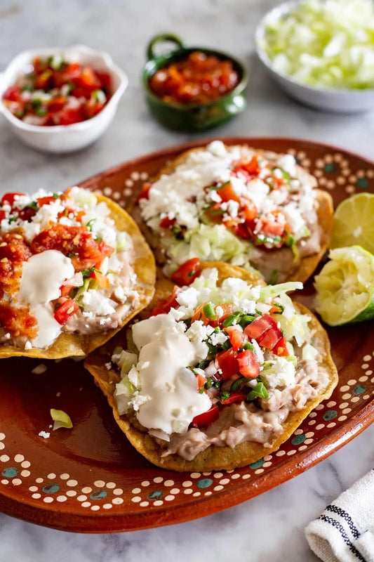 N35 Tostada With Beans